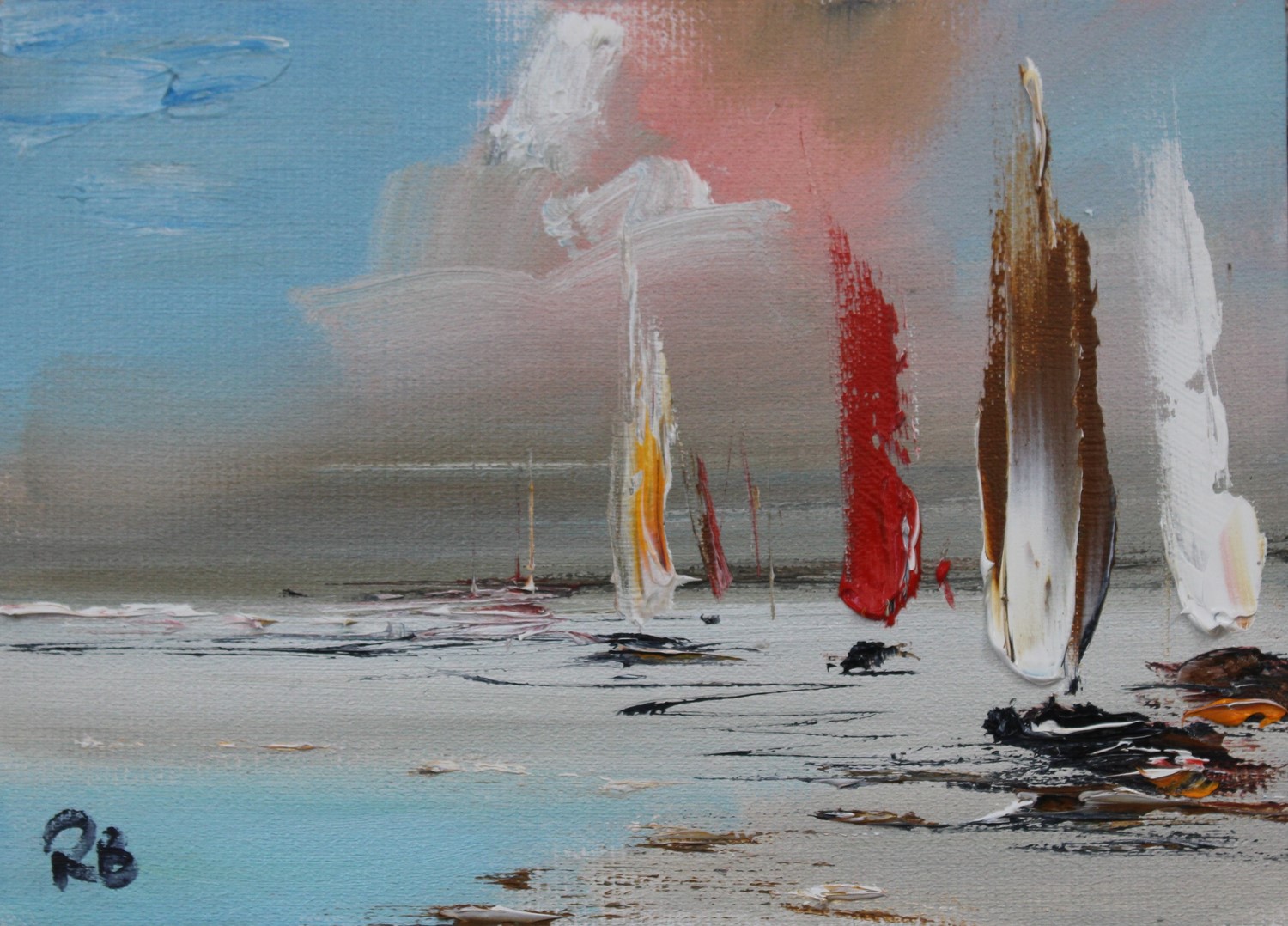 'Scattering of Sails' by artist Rosanne Barr